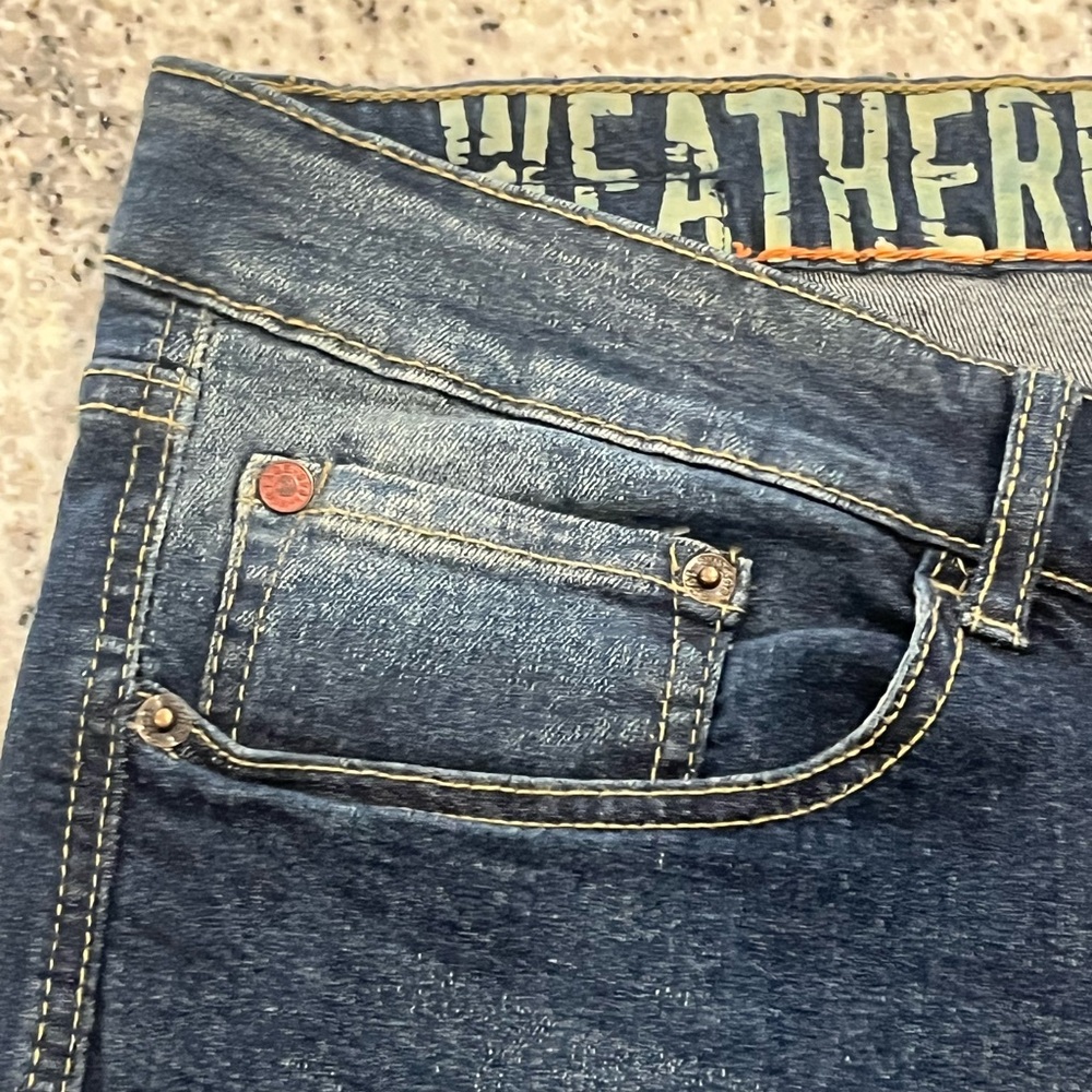Weatherproof Vintage Men’s Skinny Fit Jeans 34W 30L Blue Wash - Picture 3 of 10